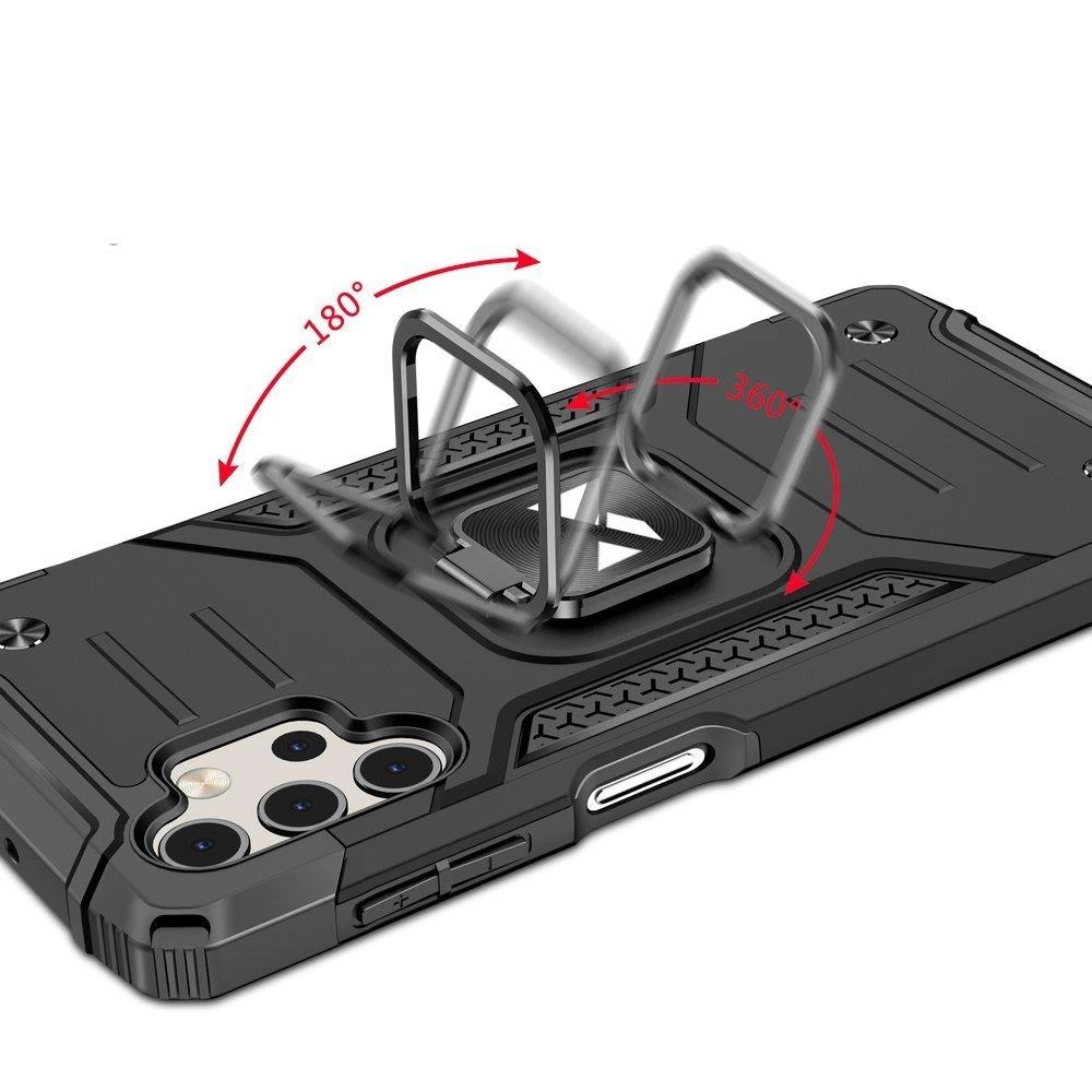 Wozinsky Ring Armor tough hybrid case cover + magnetic holder for Samsung Galaxy A73 redeng