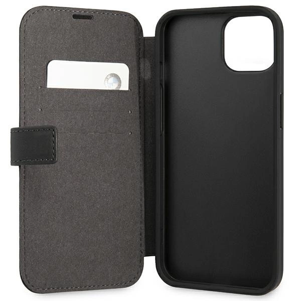 Etui BMW BMFLBKP13SSLLBK iPhone 13 mini 5,4" czarny/black book Signatureeng