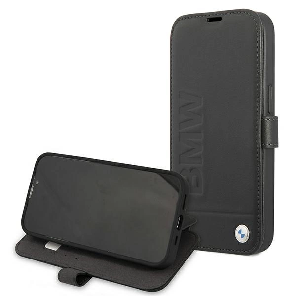 Etui BMW BMFLBKP13SSLLBK iPhone 13 mini 5,4" czarny/black book Signatureeng