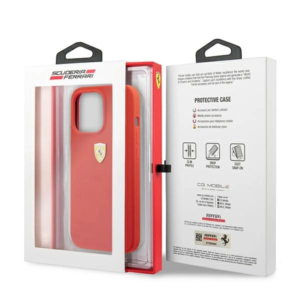Ferrari FESSIHCP13XRE iPhone 13 Pro Max 6.7" red/red hardcase Siliconeeng