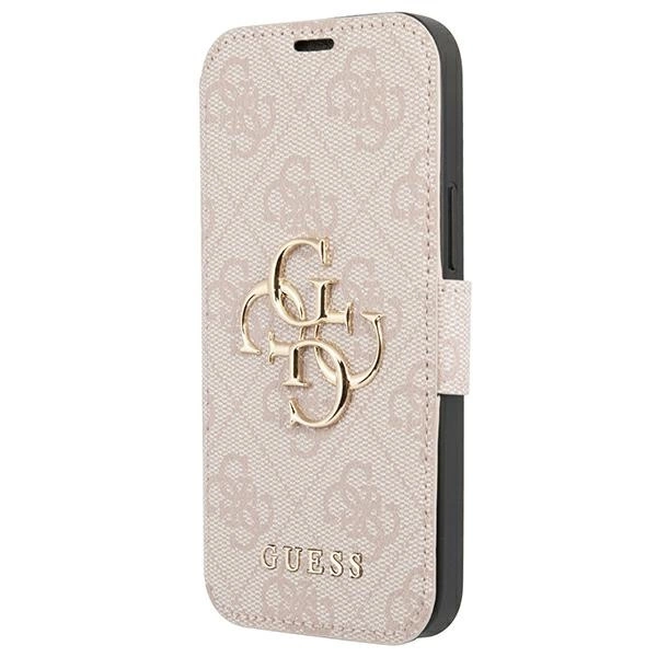 Guess GUBKP13L4GMGPI iPhone 13 Pro / 13 6.1" pink/pink book 4G Big Metal Logoeng