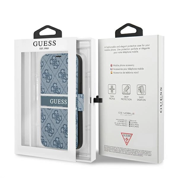 Guess GUBKP13S4GDBL iPhone 13 mini 5.4" blue/blue book 4G Stripeeng