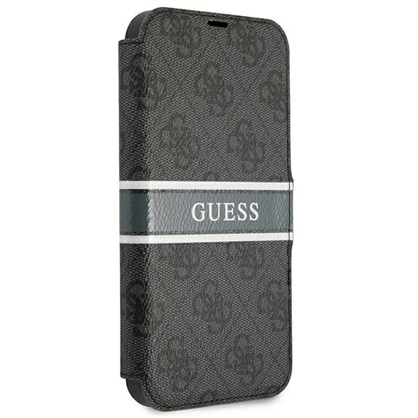 Guess GUBKP13X4GDGR iPhone 13 Pro Max 6,7" szary/grey book 4G Stripeeng
