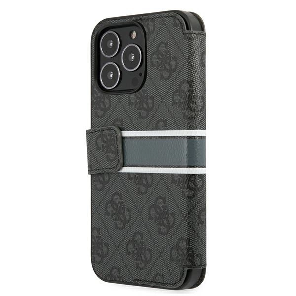 Guess GUBKP13X4GDGR iPhone 13 Pro Max 6,7" szary/grey book 4G Stripeeng