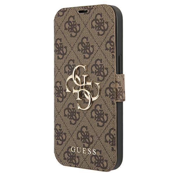 Guess GUBKP13X4GMGBR iPhone 13 Pro Max 6.7" brown/brown book 4G Big Metal Logoeng