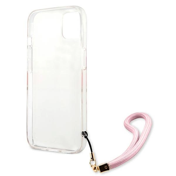 Guess GUHCP13SKCABPI iPhone 13 mini 5.4" pink/pink hardcase Camo Strap Collectioneng