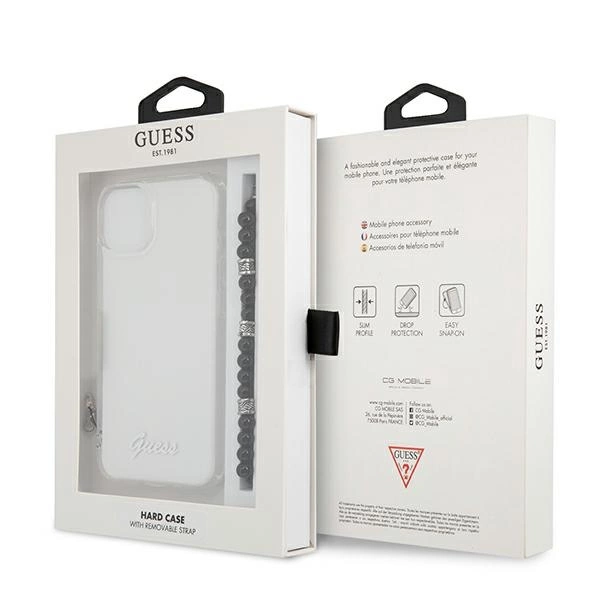 Guess GUHCP13SKPSBK iPhone 13 mini 5.4" Transparent hardcase Black Pearleng