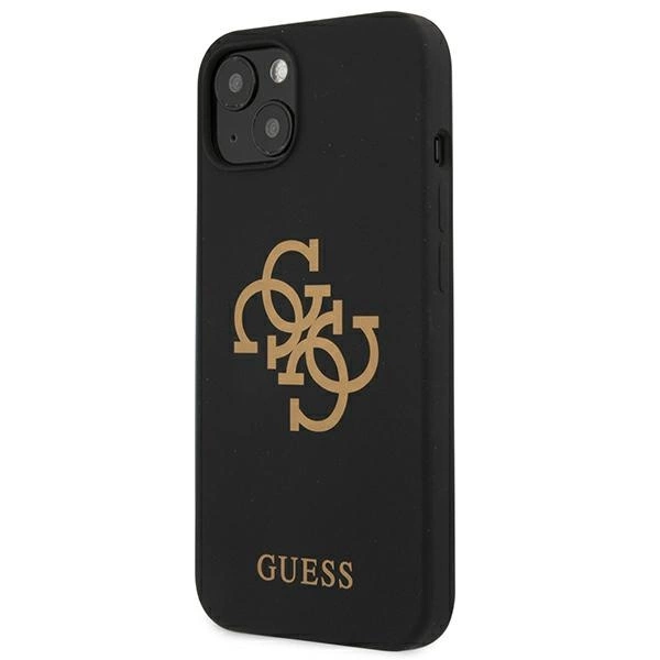 Guess GUHCP13SLS4GGBK iPhone 13 mini 5.4" black/black hard case Silicone 4G Logoeng