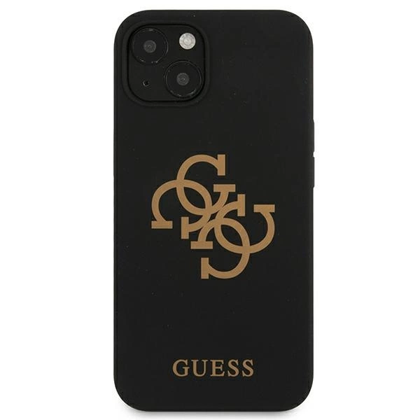Guess GUHCP13SLS4GGBK iPhone 13 mini 5.4" black/black hard case Silicone 4G Logoeng