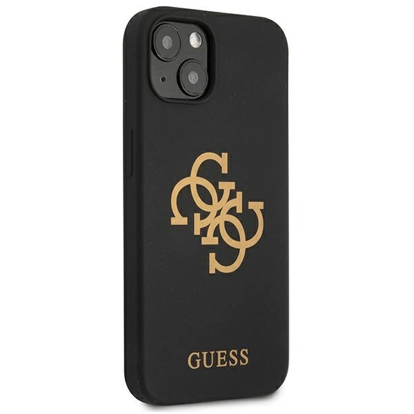Guess GUHCP13SLS4GGBK iPhone 13 mini 5.4" black/black hard case Silicone 4G Logoeng