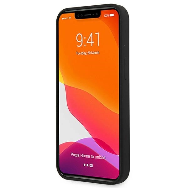 Guess GUHCP13SLS4GGBK iPhone 13 mini 5.4" black/black hard case Silicone 4G Logoeng