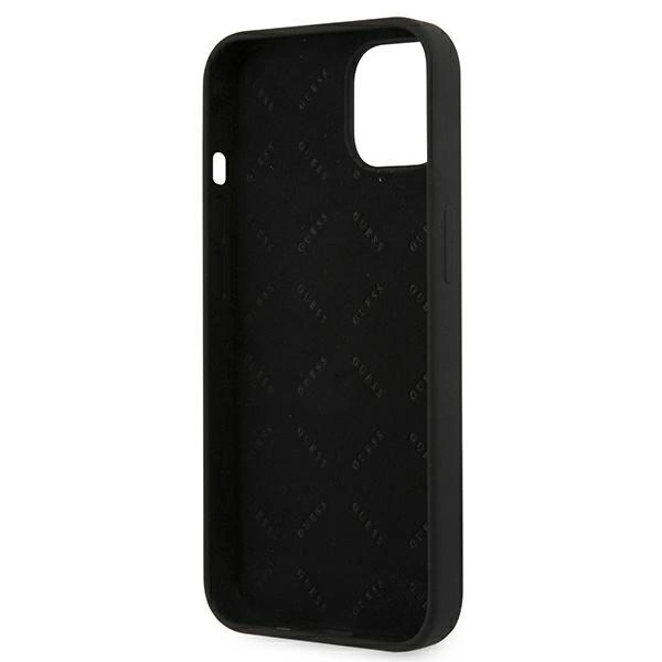 Guess GUHCP13SLS4GGBK iPhone 13 mini 5.4" black/black hard case Silicone 4G Logoeng