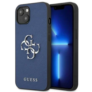 Guess GUHCP13SSA4GSBL iPhone 13 mini 5.4" blue/blue hardcase Saffiano 4G Metal Logoeng