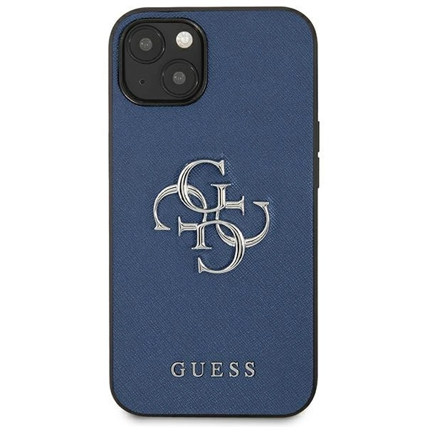 Guess GUHCP13SSA4GSBL iPhone 13 mini 5.4" blue/blue hardcase Saffiano 4G Metal Logoeng
