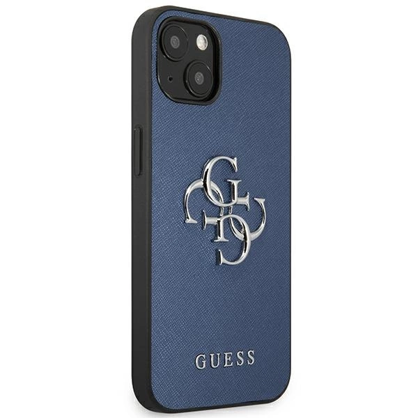 Guess GUHCP13SSA4GSBL iPhone 13 mini 5.4" blue/blue hardcase Saffiano 4G Metal Logoeng