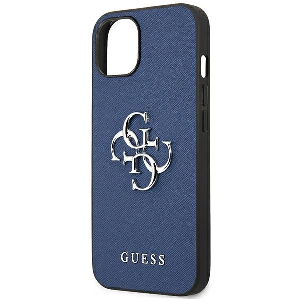 Guess GUHCP13SSA4GSBL iPhone 13 mini 5.4" blue/blue hardcase Saffiano 4G Metal Logoeng