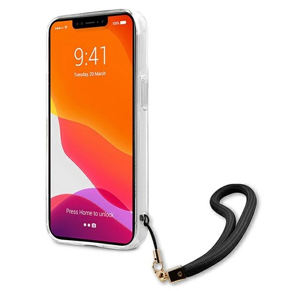 Guess GUHCP13XKCABBK iPhone 13 Pro Max 6.7" black/black hardcase Camo Strap Collectioneng