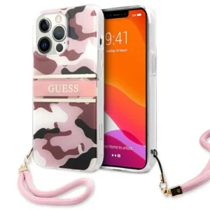 Guess GUHCP13XKCABPI iPhone 13 Pro Max 6.7" pink/pink hardcase Camo Strap Collectioneng