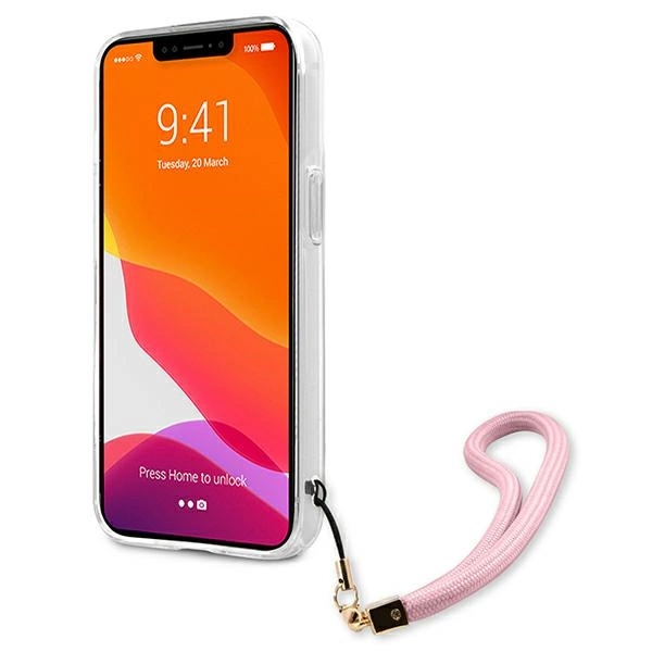 Guess GUHCP13XKCABPI iPhone 13 Pro Max 6.7" pink/pink hardcase Camo Strap Collectioneng