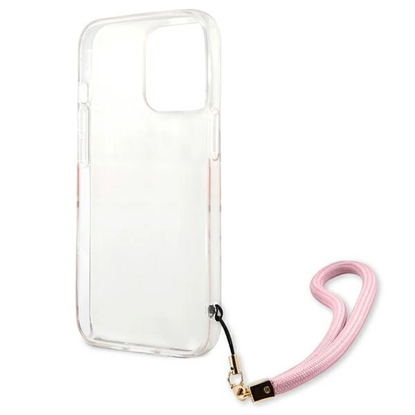 Guess GUHCP13XKCABPI iPhone 13 Pro Max 6.7" pink/pink hardcase Camo Strap Collectioneng