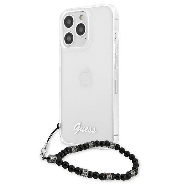 Guess GUHCP13XKPSBK iPhone 13 Pro Max 6.7" Transparent hardcase Black Pearleng