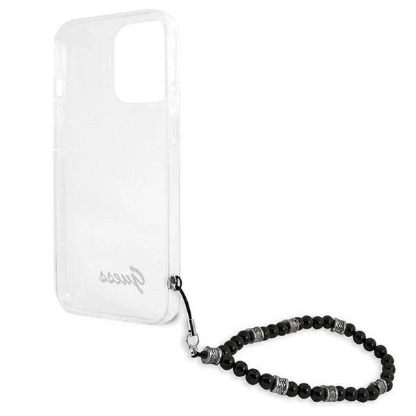 Guess GUHCP13XKPSBK iPhone 13 Pro Max 6.7" Transparent hardcase Black Pearleng