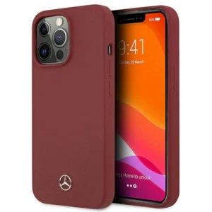 Mercedes MEHCP13LSILRE iPhone 13 Pro / 13 6,1" czerwony/red hardcase Silicone Lineeng