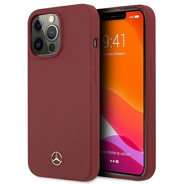 Mercedes MEHCP13LSILRE iPhone 13 Pro / 13 6,1" czerwony/red hardcase Silicone Lineeng