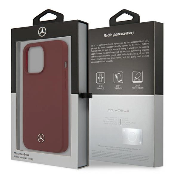 Mercedes MEHCP13LSILRE iPhone 13 Pro / 13 6,1" czerwony/red hardcase Silicone Lineeng
