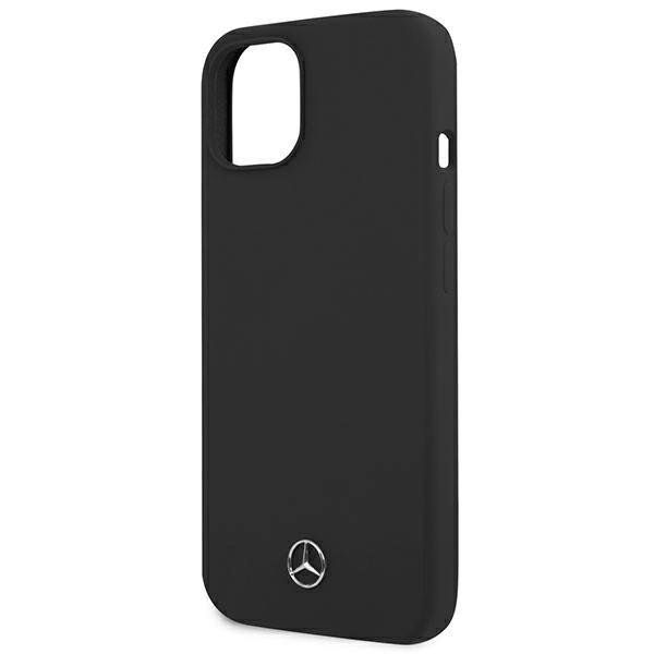 Mercedes MEHCP13SSILBK iPhone 13 mini 5,4" czarny/black hardcase Silicone Lineeng