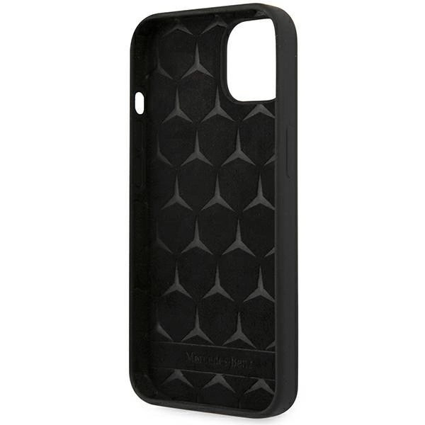 Mercedes MEHCP13SSILBK iPhone 13 mini 5,4" czarny/black hardcase Silicone Lineeng