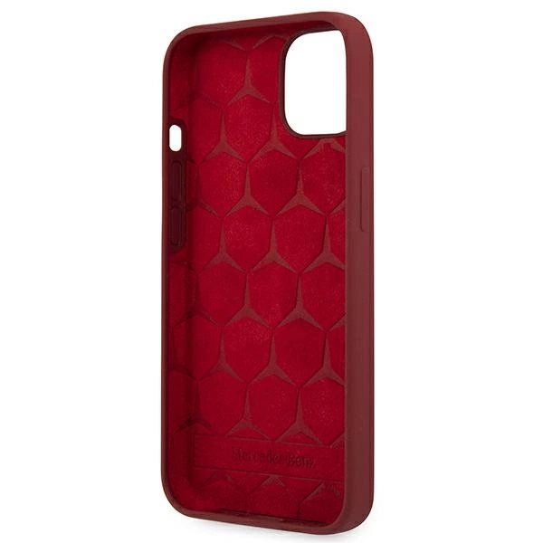 Mercedes MEHCP13SSILRE iPhone 13 mini 5,4" czerwony/red hardcase Silicone Lineeng