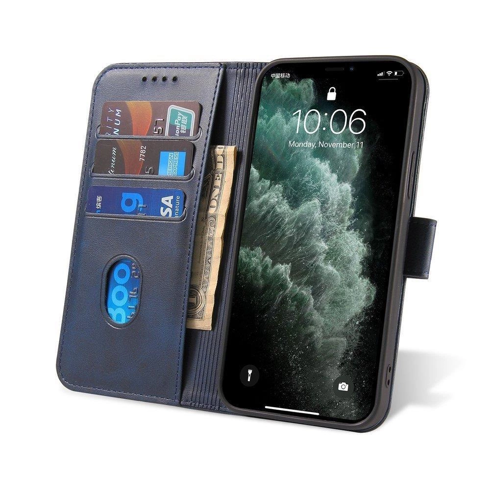 Magnet Case elegant case case cover with a flap and stand function Poco M4 Pro 5G blueeng