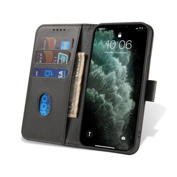 Magnet Case elegant case case cover with a flap and stand function Honor Magic3 blackeng