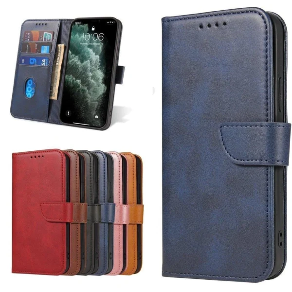 Magnet Case elegant case cover cover with a flap and stand function for Samsung Galaxy A53 5G blueeng