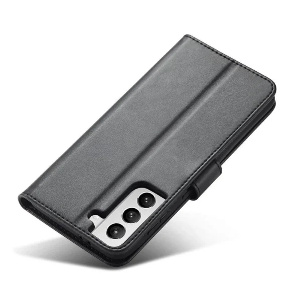 Magnet Case elegant case cover cover with a flap and stand function for Samsung Galaxy S22 Ultra blackeng