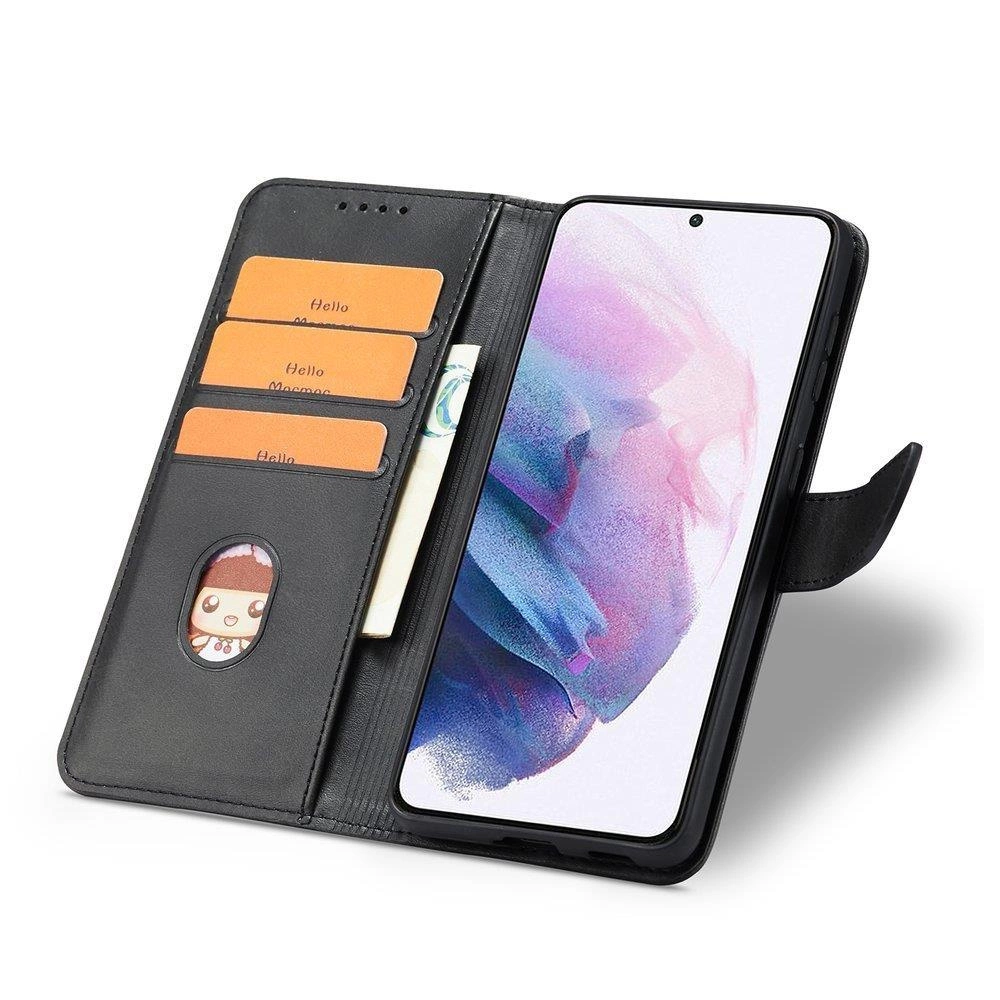 Magnet Case elegant case cover cover with a flap and stand function for Samsung Galaxy S22 Ultra blackeng