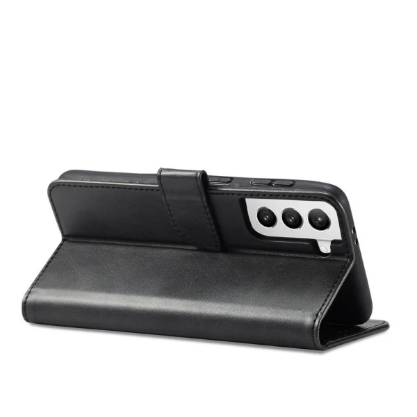Magnet Case elegant case cover cover with a flap and stand function for Samsung Galaxy S22 Ultra blackeng