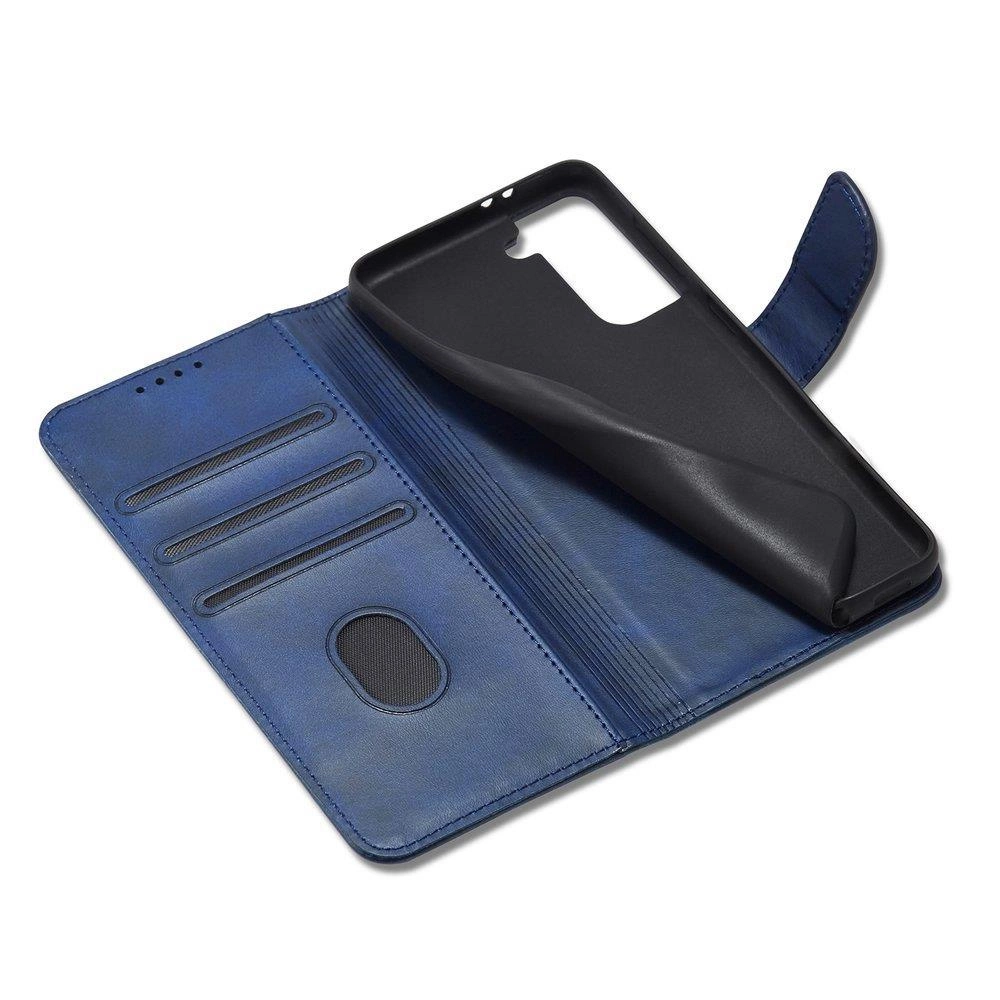 Magnet Case elegant case cover cover with a flap and stand function for Samsung Galaxy S22 Ultra blueeng