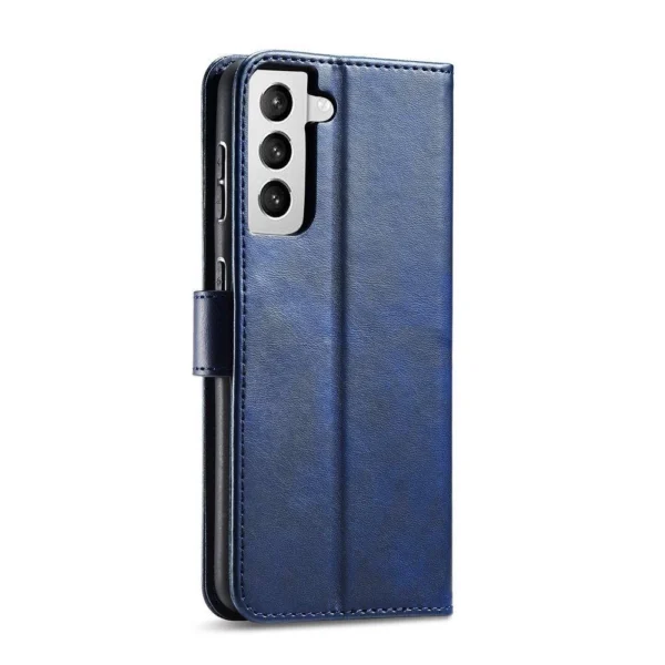 Magnet Case elegant case cover cover with a flap and stand function for Samsung Galaxy S22 Ultra blueeng