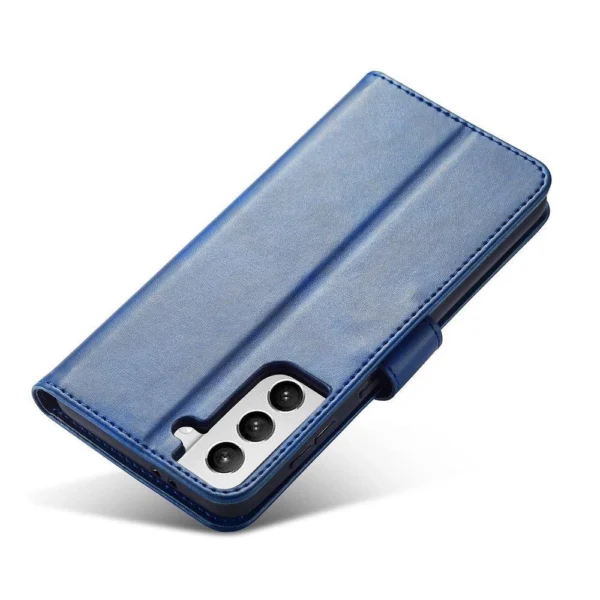 Magnet Case Elegant Case Cover Flip Cover Samsung Galaxy S22 + (S22 Plus) Blueeng