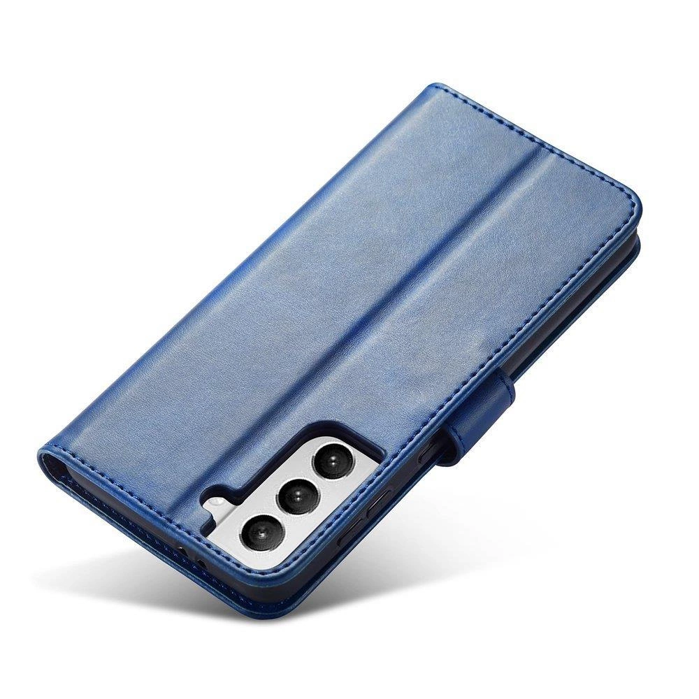 Magnet Case Elegant Case Cover Flip Cover Samsung Galaxy S22 + (S22 Plus) Blueeng