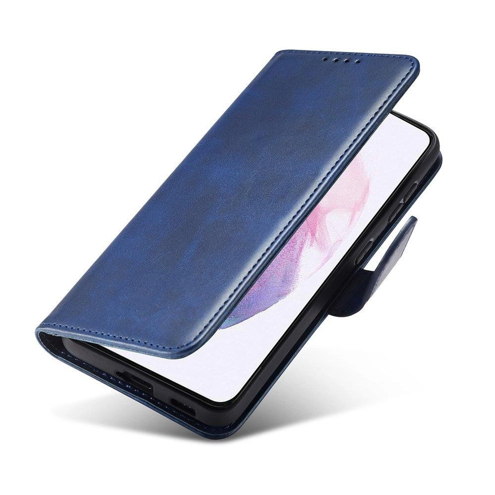 Magnet Case Elegant Case Cover Flip Cover Samsung Galaxy S22 + (S22 Plus) Blueeng