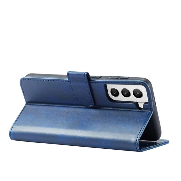 Magnet Case Elegant Case Cover Flip Cover Samsung Galaxy S22 + (S22 Plus) Blueeng