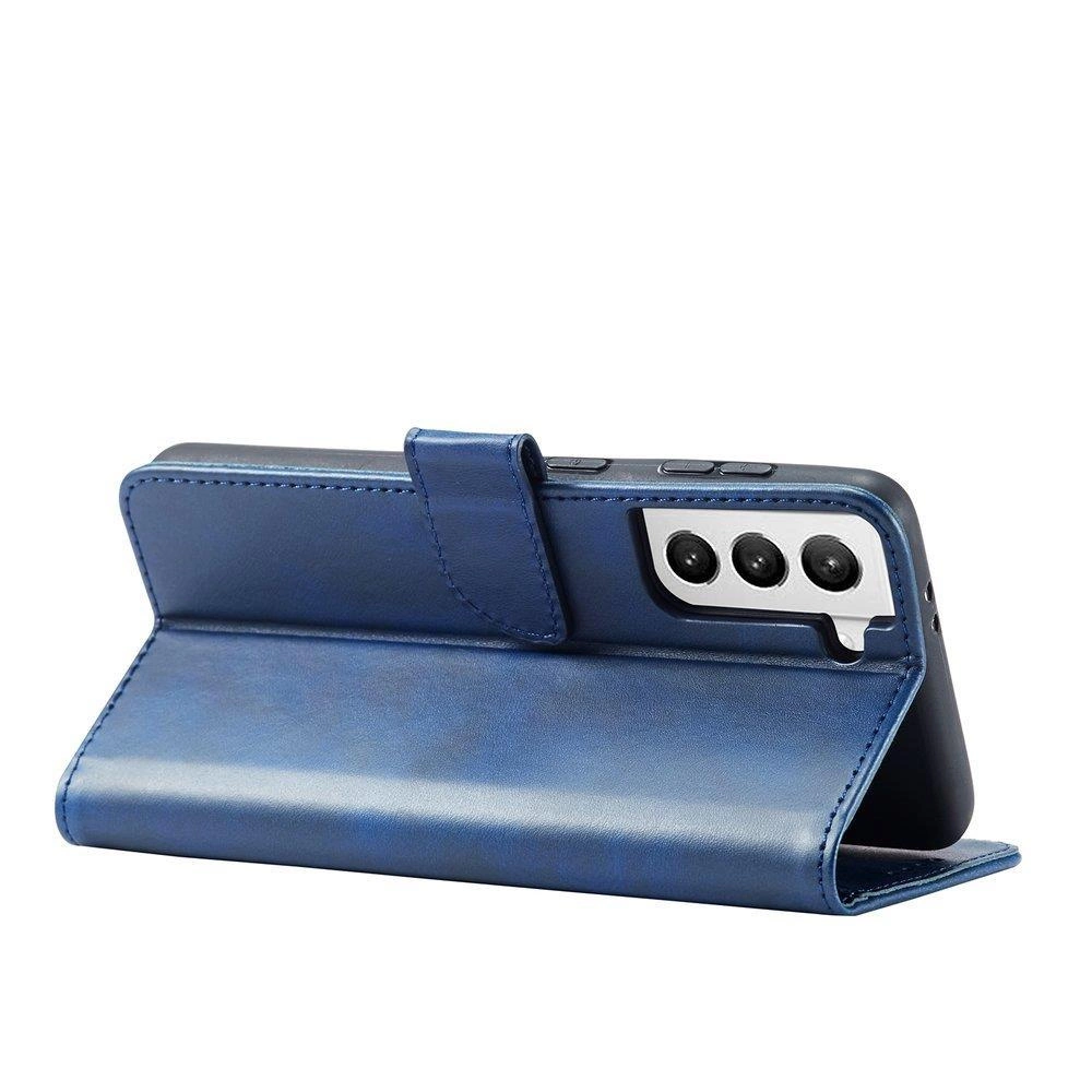 Magnet Case Elegant Case Cover Flip Cover Samsung Galaxy S22 + (S22 Plus) Blueeng