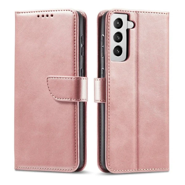 Magnet Case Elegant Case Cover Flip Cover Samsung Galaxy S22 + (S22 Plus) Pinkeng