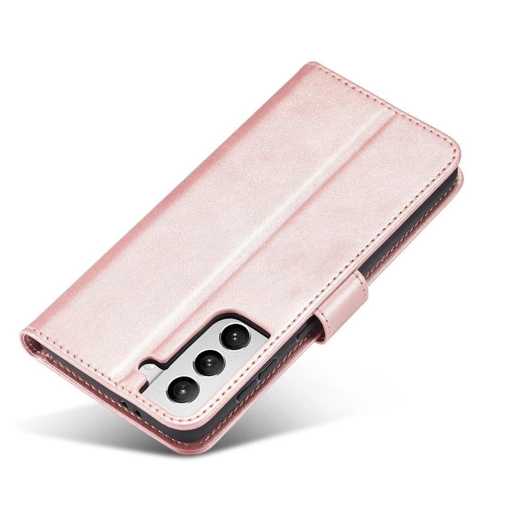 Magnet Case Elegant Case Cover Flip Cover Samsung Galaxy S22 + (S22 Plus) Pinkeng