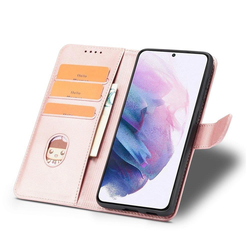 Magnet Case Elegant Case Cover Flip Cover Samsung Galaxy S22 + (S22 Plus) Pinkeng