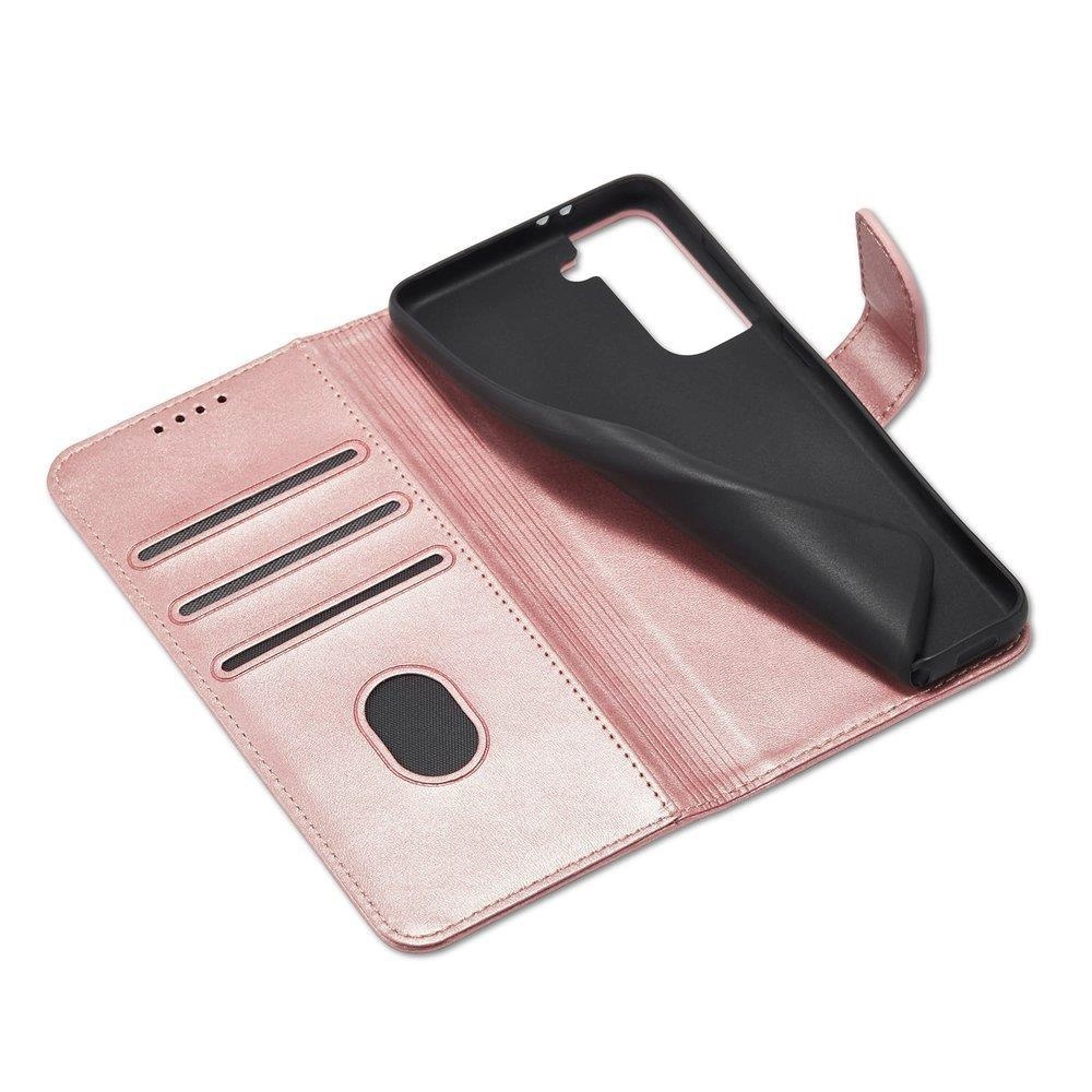 Magnet Case Elegant Case Cover Flip Cover Samsung Galaxy S22 + (S22 Plus) Pinkeng
