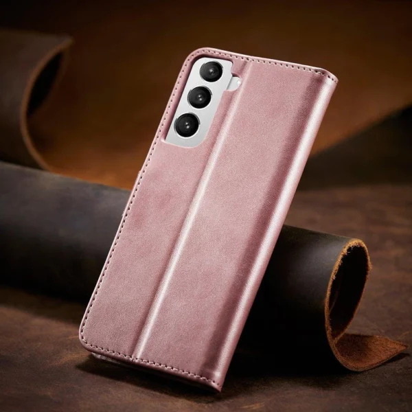 Magnet Case Elegant Case Cover Flip Cover Samsung Galaxy S22 + (S22 Plus) Pinkeng